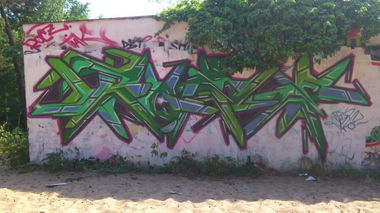 Graffiti Wall in Rathenow  - Photo by ROZE - Roze