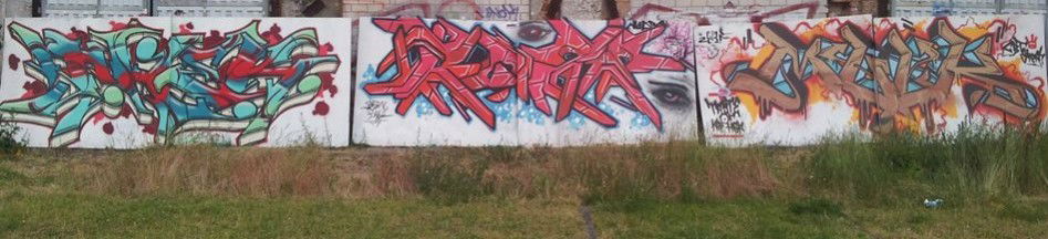 Graffiti Wall in Rathenow  - Photo by ROZE - Thek, Roze, Mulk