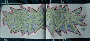 Graffiti Sketch in Rathenow  - Photo by ROZE - Roze