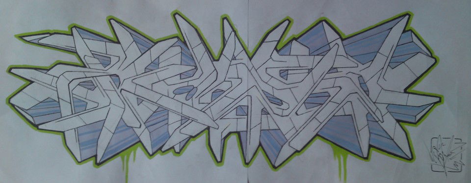 Graffiti Sketch - Photo by ROZE - Roze (2013)