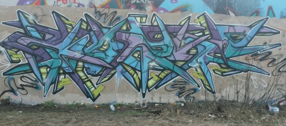 Graffiti Wall - Photo by ROZE - Roze, Sck, Ynk (2013)