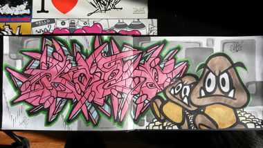 Graffiti Sketch - Photo by ROZE - Roze, Ahs (2014)