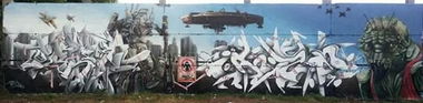 Graffiti Wall - Photo by ROZE - Rulps, Orbit, Roze (2014)