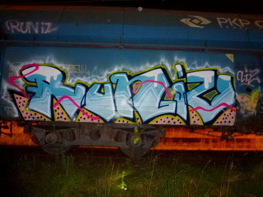 Graffiti Train - Photo by RUNIZ - runiz, poland (2014)