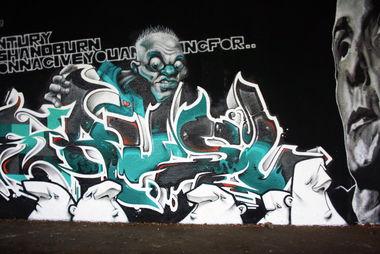 Graffiti Wall in Koblenz - Photo by RUSL - rusl, nash, does (2008)