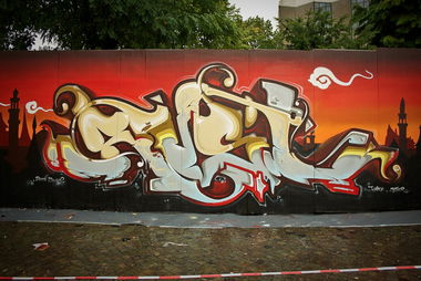 Graffiti Wall in Heerlen - Photo by RUSL - rusl, loveletters, nash (2010)
