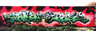 Graffiti Wall in Heilbronn - Photo by RUSL - rusl, loveletters, heilbronn (2000)