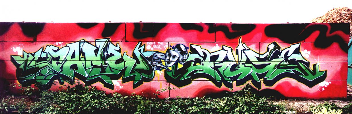 Graffiti Wall in Heilbronn - Photo by RUSL - rusl, loveletters, heilbronn (2000)