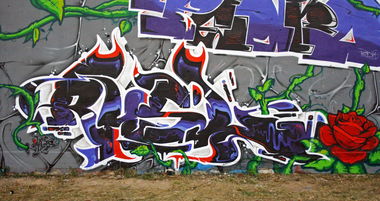 Graffiti Wall in Kosice - Photo by RUSL - rusl, loveletters, white (2009)