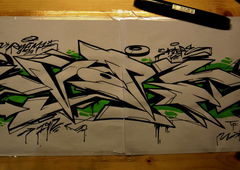 Graffiti Sketch - Photo by RYEM
