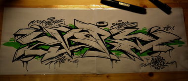 Graffiti Sketch - Photo by RYEM