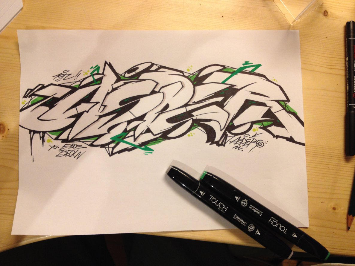 Graffiti Sketch - Photo by RYEM