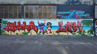 Graffiti Wall in Itzehoe - Photo by Rabu - lilo-stitch, bday, hall (2026)
