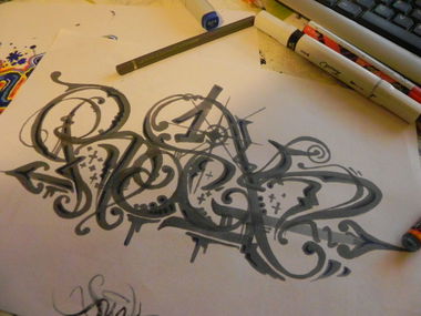 Graffiti Sketch - Photo by Racoon57