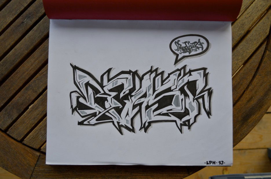 Graffiti Sketch - Photo by Radius - Beast, Radius