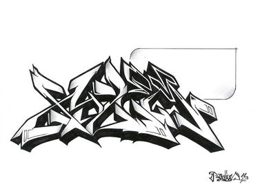Graffiti Sketch - Photo by Radius - Radius, Lph, Xylem (2013)