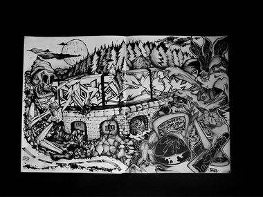 Graffiti Sketch - Photo by Radius - Shiker, Radius, Lph (2013)