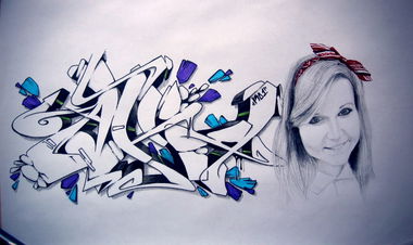 Graffiti Sketch in Slutsk - Photo by RaeRD - RaeRD, RD, Nice (2013)