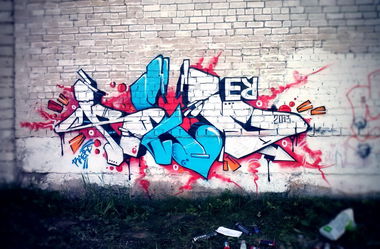 Graffiti Bombing in Slutsk - Photo by RaeRD - Raerd, RD, belarus (2013)