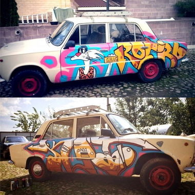 Graffiti Wall - Photo by RaeRD - RaeRD, Graffiti, Car (2014)