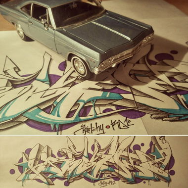 Graffiti Sketch in Минск - Photo by RaeRD - RD, Impala (2016)