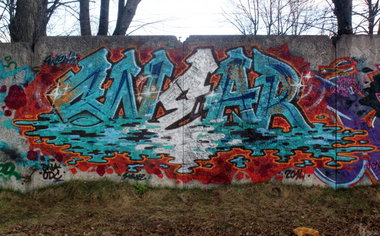 Graffiti Wall - Photo by Raen_Snearski - snear, riga, latvia (2014)