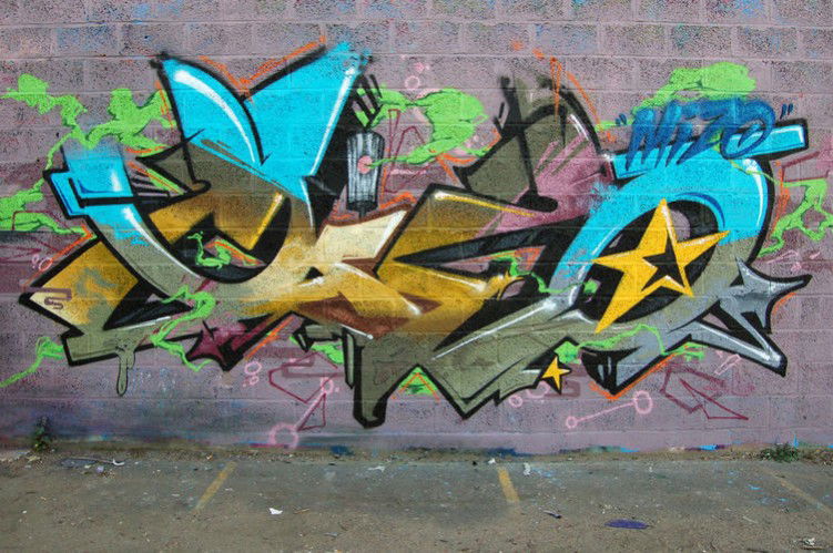 Graffiti Wall in Bruxelles - Photo by Rafza5 - Mizo