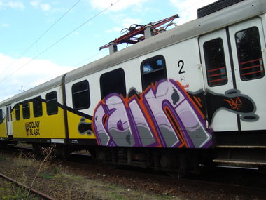 Graffiti Train - Photo by Rain1 - rain (2013)