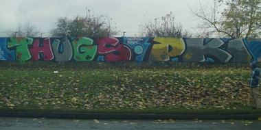 Graffiti Wall - Photo by Rain1 - THUGS, &, PKI (2013)