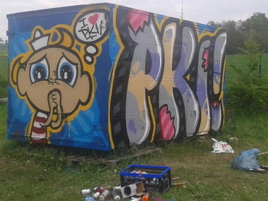 Graffiti Wall - Photo by Rain1 - PKI (2014)