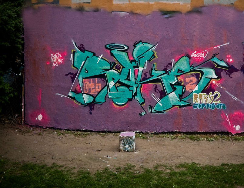 Graffiti Wall in Berlin - Photo by Raks2 - Raks2, Berlin, Otb (2013)