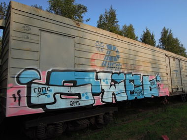 Graffiti Train - Photo by Raler