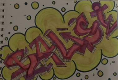 Graffiti Sketch in Пушкин - Photo by Ralsi