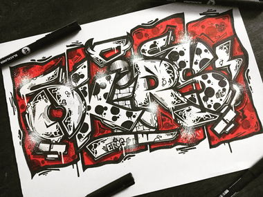 Graffiti Sketch - Photo by Ramazzotti - graffiti, sketch, blackbook