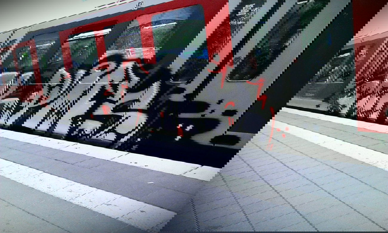 Graffiti Train - Photo by Rames - Gfk, Pmfs (2012)