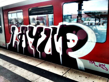 Graffiti Train - Photo by Rames - Layup, ifa, rs