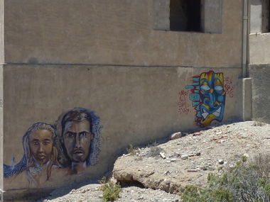 Graffiti Wall in La Orotava - Photo by Rames - alex, smily, durt