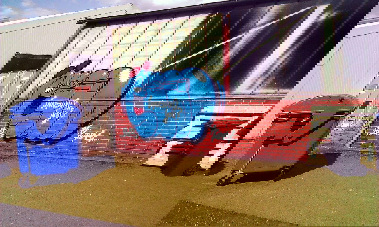 Graffiti Wall in Henstedt-Ulzburg - Photo by Rames - shop, jbcb (2013)