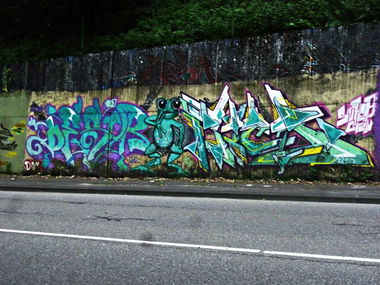 Graffiti Wall in Pirmasens - Photo by Rames - desor, rics, supercrew