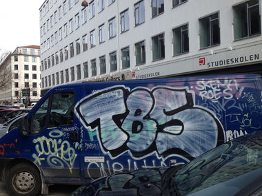 Graffiti Bombing - Photo by Rames - tbs, truk, copenhagen
