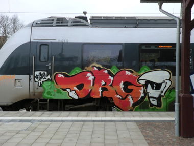 Graffiti Train in Leipzig - Photo by Rango