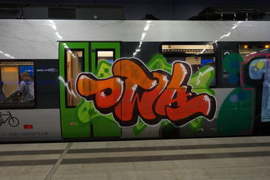 Graffiti Train in Leipzig - Photo by Rango