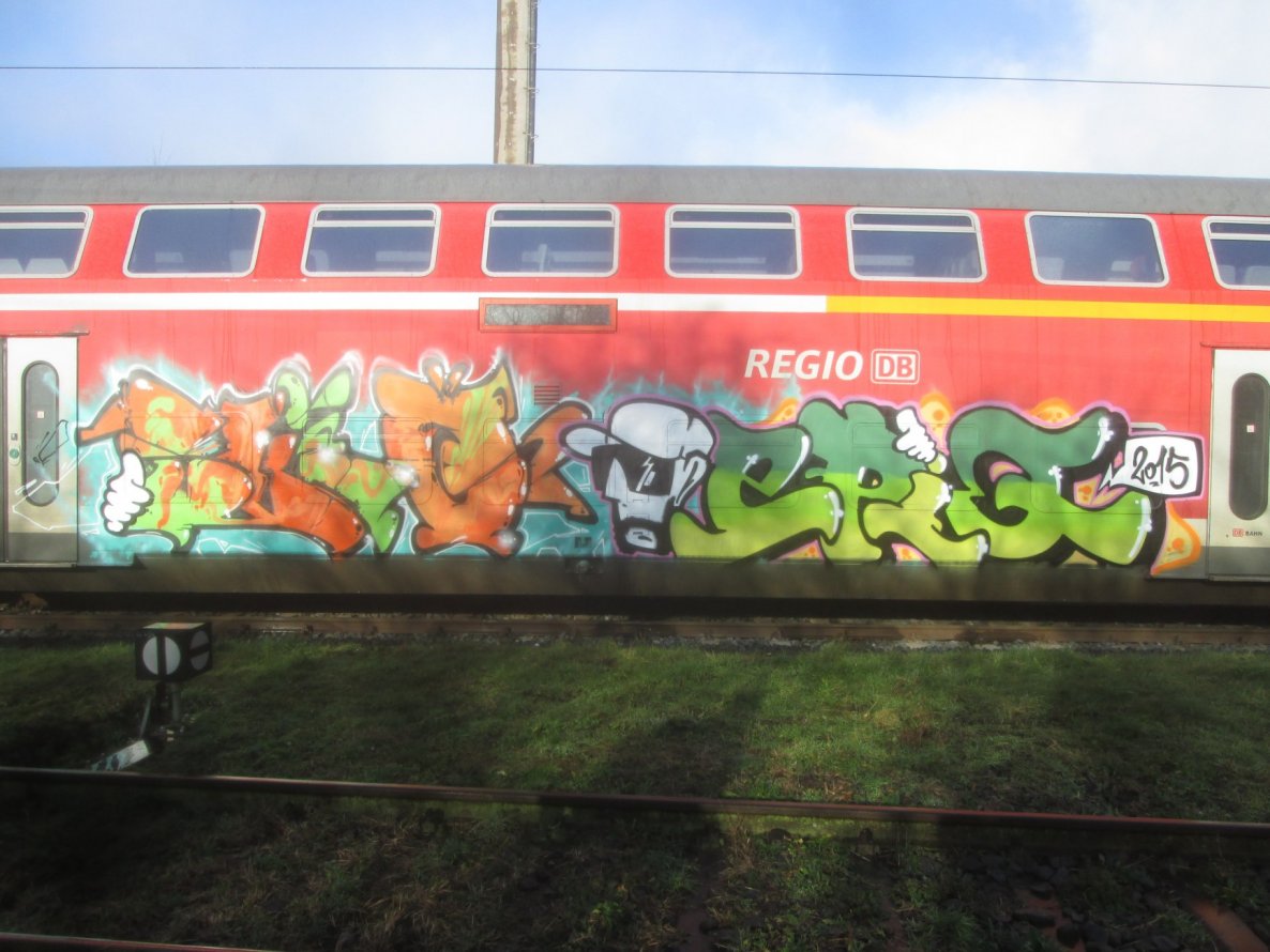 Graffiti Train in Leipzig - Photo by Rango