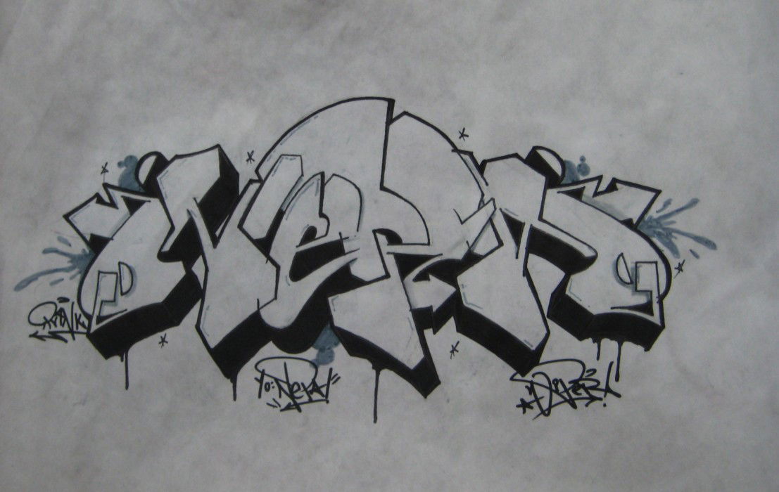 Graffiti Sketch in Diyarbak?r - Photo by Ranko - Rank, Wiper, Graffiti