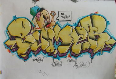 Graffiti Sketch in Diyarbak?r - Photo by Ranko - Rank, Wiper, Sketch
