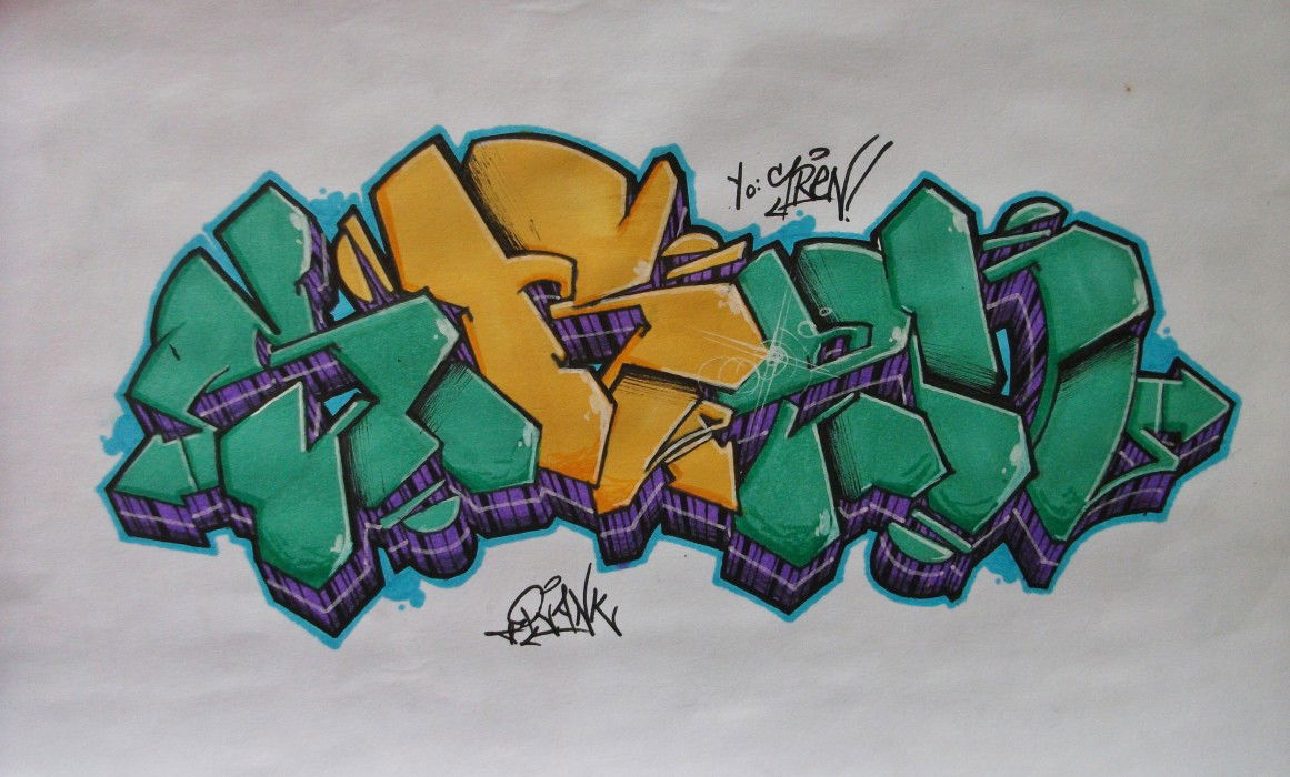 Graffiti Sketch in Diyarbak?r - Photo by Ranko - Rank, Wiper, Sketch