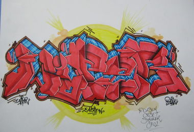 Graffiti Sketch in Diyarbak?r - Photo by Ranko - Rank, Wiper, Sketch