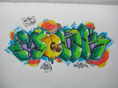 Graffiti Sketch in Diyarbak?r - Photo by Ranko - Rank, Wiper, Sketch