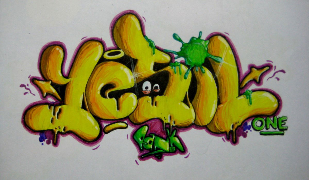 Graffiti Sketch in Diyarbak?r - Photo by Ranko - Rank, Wiper, Sketch