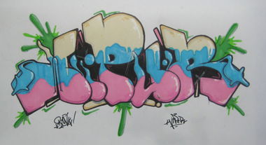 Graffiti Sketch in Diyarbak?r - Photo by Ranko - Rank, Wiper, Sketch